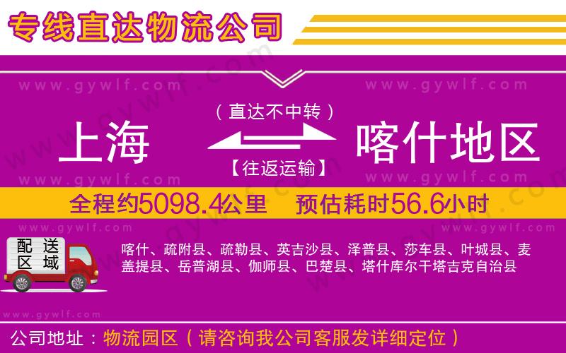 上海到喀什地區(qū)物流專線