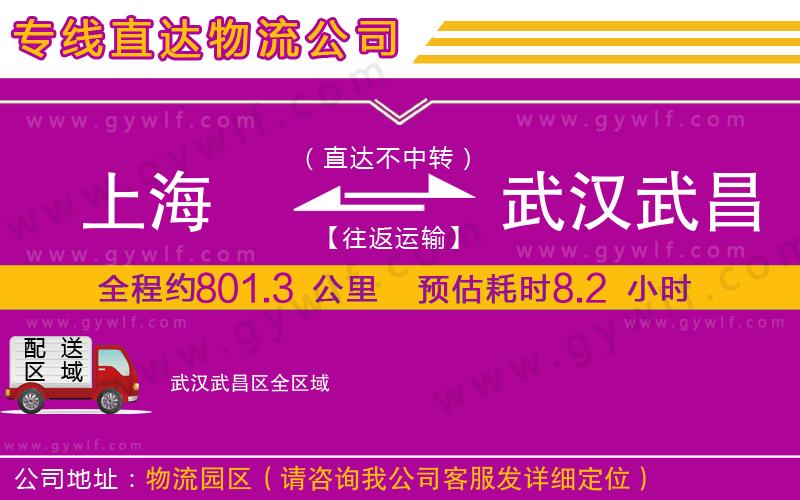 上海到武漢武昌區(qū)貨運(yùn)專線