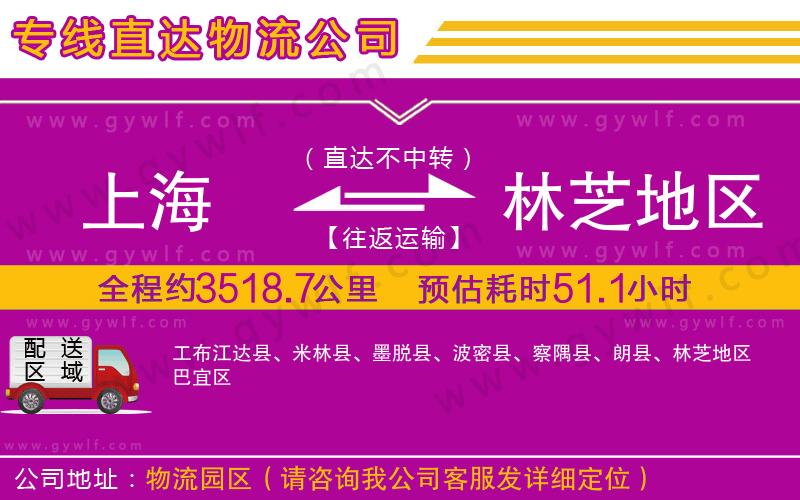 上海到林芝地區(qū)貨運專線