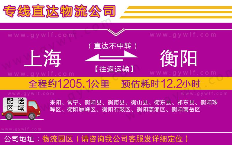 上海到衡陽(yáng)物流