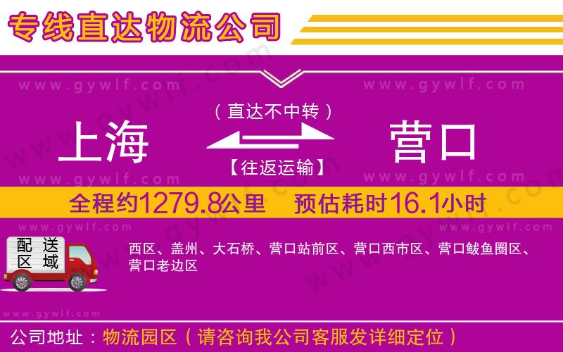 上海到營口貨運(yùn)專線