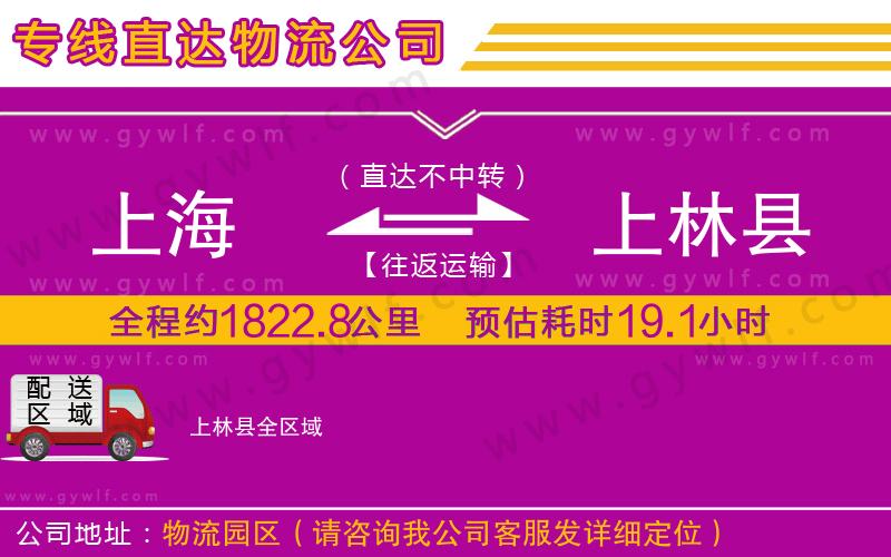 上海到上林縣物流專線