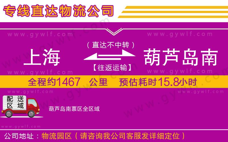 上海到葫蘆島南票區(qū)貨運(yùn)專線