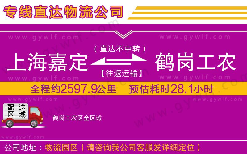 上海嘉定區(qū)到鶴崗工農(nóng)區(qū)物流公司