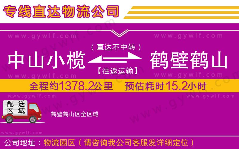 中山小欖到鶴壁鶴山區(qū)物流公司