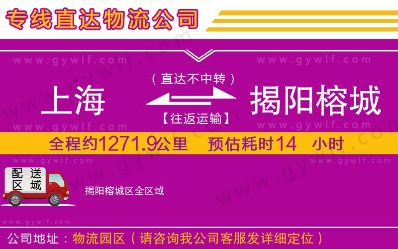 上海到揭陽(yáng)榕城區(qū)貨運(yùn)專線