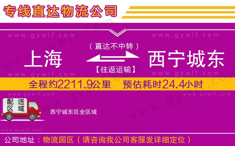 上海到西寧城東區(qū)貨運(yùn)公司