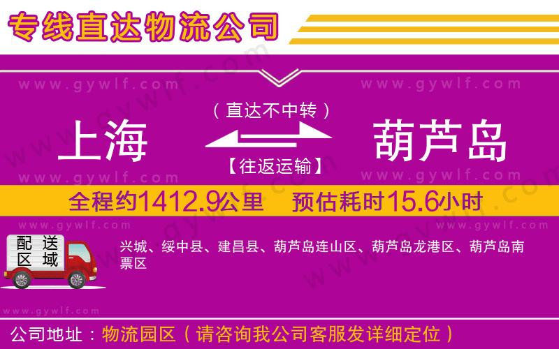 上海到葫蘆島貨運(yùn)專線