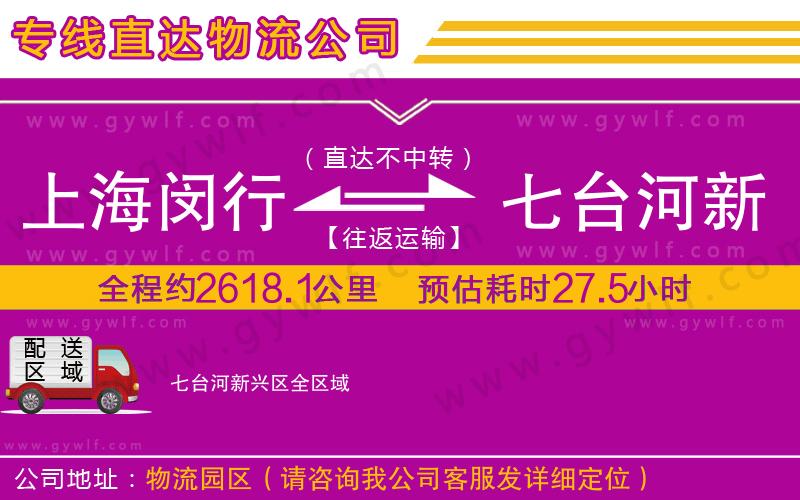 上海閔行區(qū)到七臺河新興區(qū)物流公司