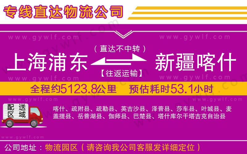 上海浦東區(qū)到新疆喀什地區(qū)物流公司