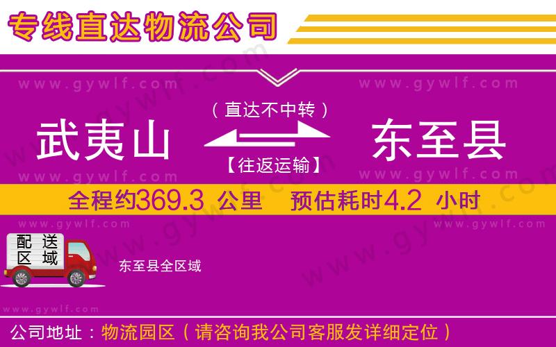 武夷山到東至縣物流公司