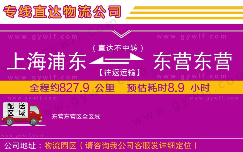 上海浦東區(qū)到東營(yíng)東營(yíng)區(qū)物流公司