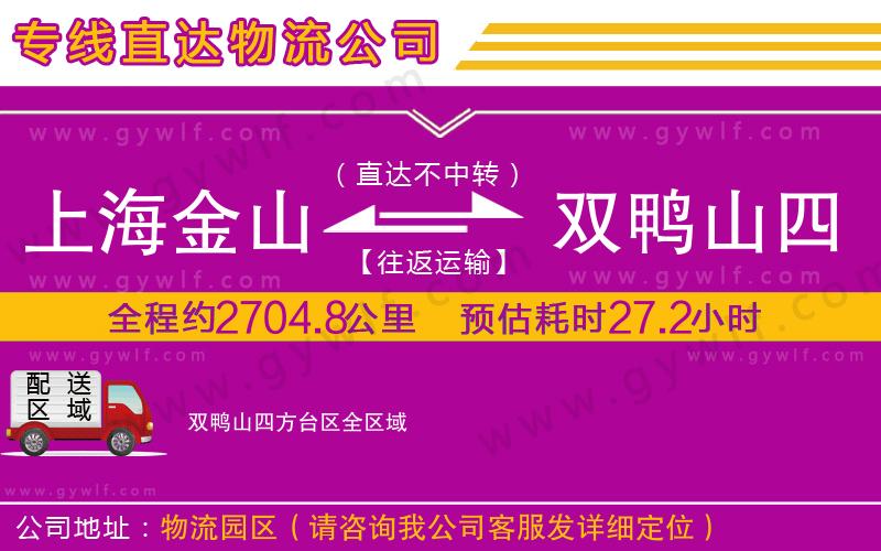 上海金山區(qū)到雙鴨山四方臺區(qū)物流公司
