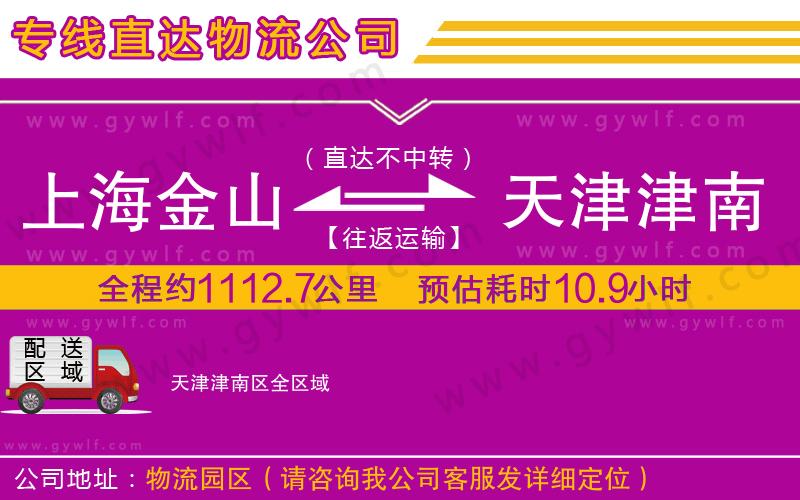 上海金山區(qū)到天津津南區(qū)物流公司