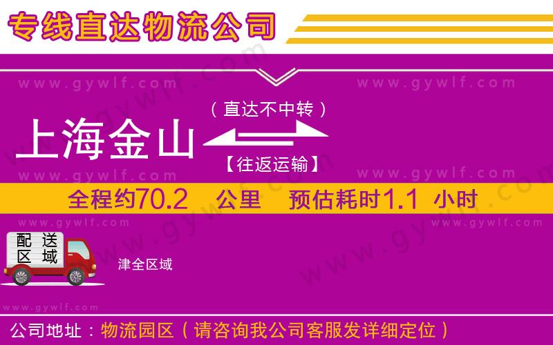 上海金山區(qū)到津物流公司