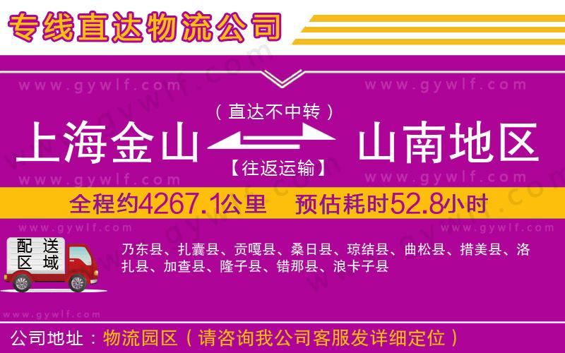 上海金山區(qū)到山南地區(qū)物流公司