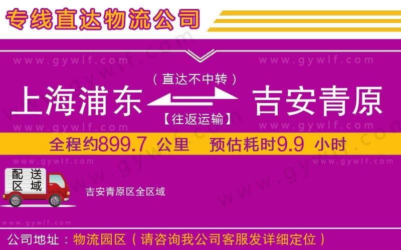 上海浦東區(qū)到吉安青原區(qū)物流公司