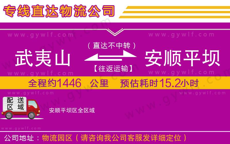 武夷山到安順平壩區(qū)物流公司