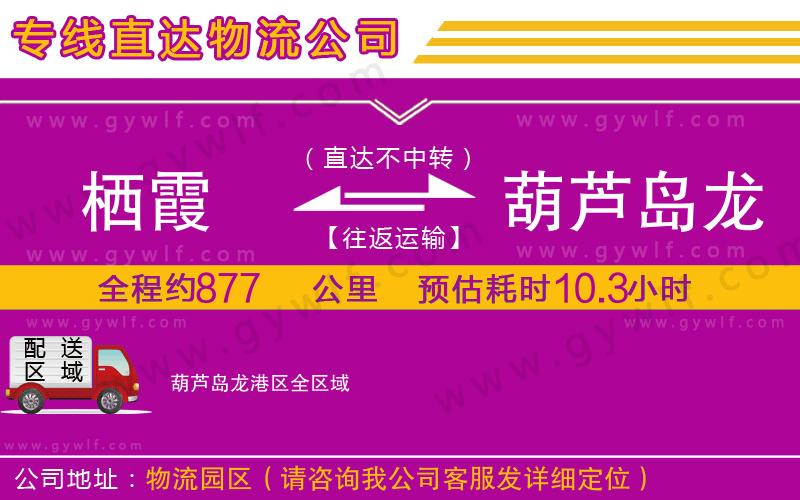 棲霞到葫蘆島龍港區(qū)物流公司