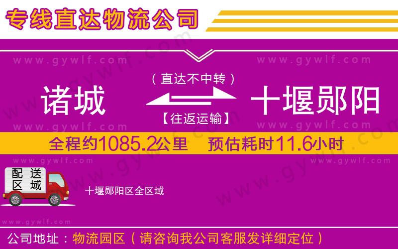 諸城到十堰鄖陽(yáng)區(qū)物流公司
