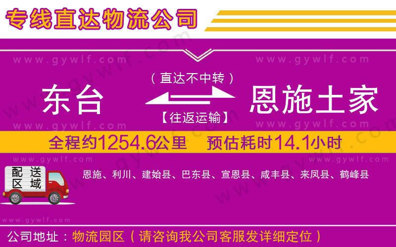 東臺(tái)到恩施土家族苗族自治州物流公司