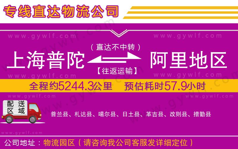 上海普陀區(qū)到阿里地區(qū)物流公司