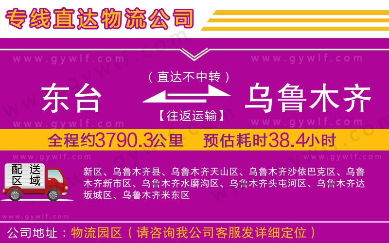 東臺到烏魯木齊物流公司