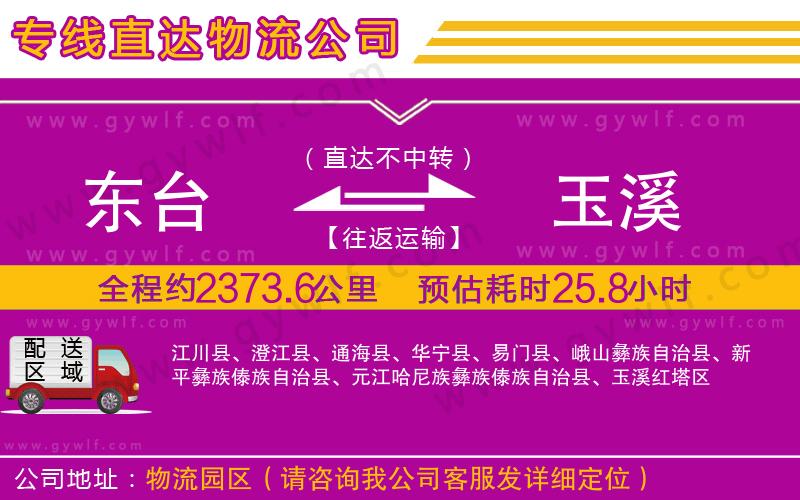 東臺(tái)到玉溪物流公司