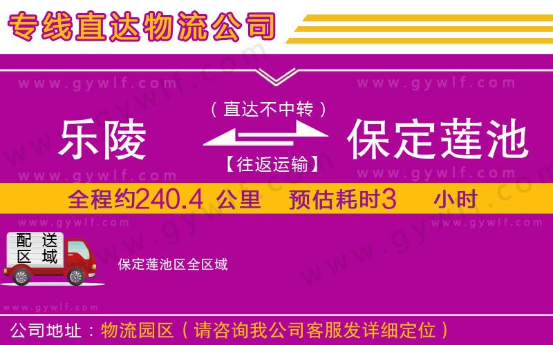 樂陵到保定蓮池區(qū)物流公司