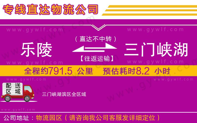 樂陵到三門峽湖濱區(qū)物流公司