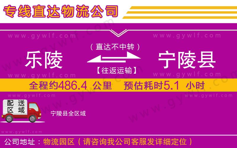 樂陵到寧陵縣物流公司